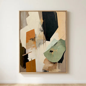 Quadro Decorativo Abstrato Neutro Wabi-Sabi