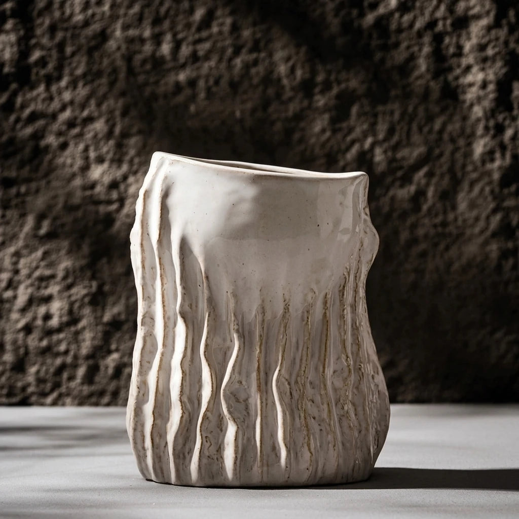Vaso Decorativo Orgânico Coral Wabi-Sabi