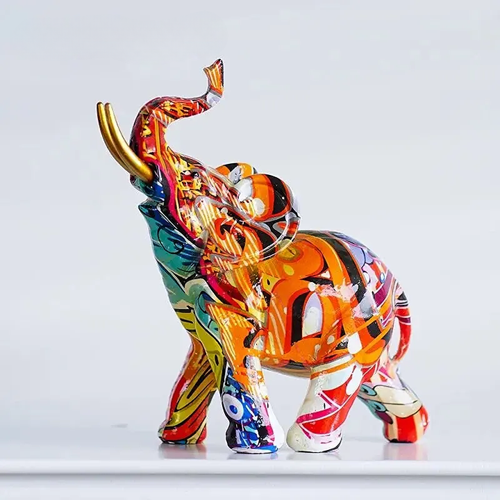 Estatueta Decorativa Elefante, Escultura de Elefante, Estátua de Elefante