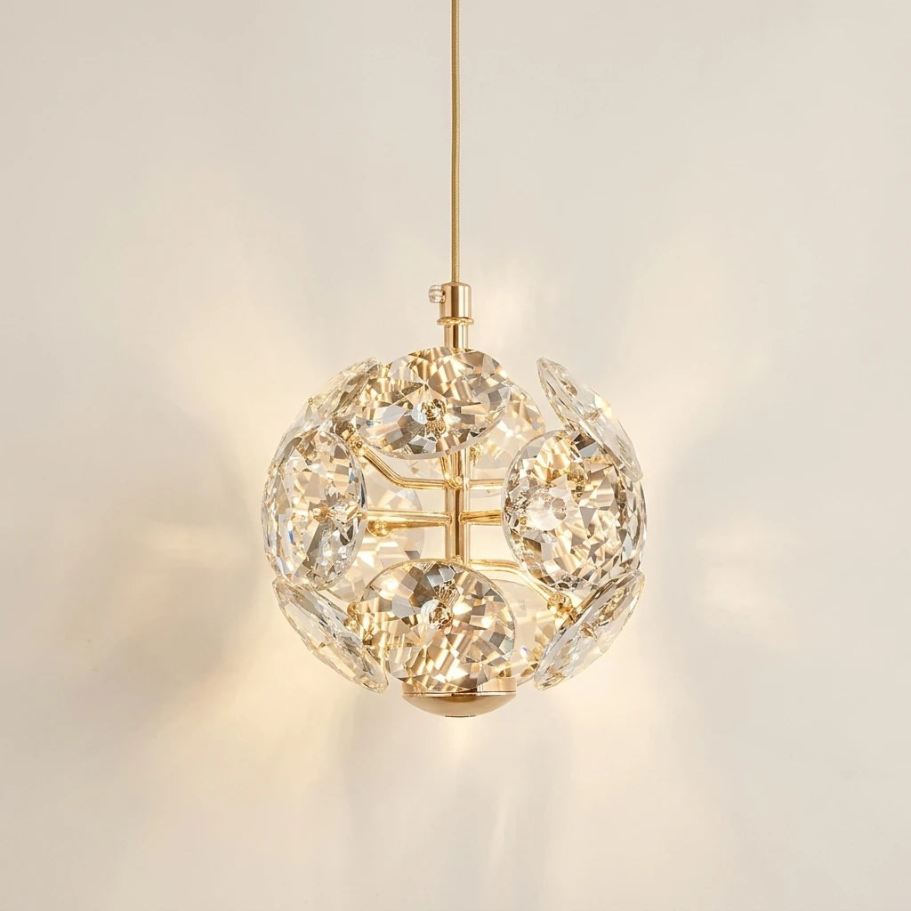 Lustre de Cristal K9 Compacto para Cabeceira