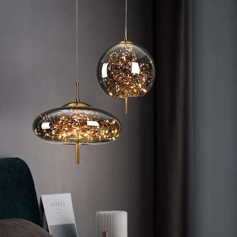 Luminária de Teto Luxuosa Nórdica