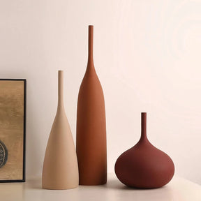 Vaso Decorativo de Cerâmica Artesanal Morandi