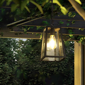 Pendente vintage para varanda, Luminária colonial de teto, Pendente estilo farol retrô, Iluminação rústica externa, Luminária pendente com corrente




