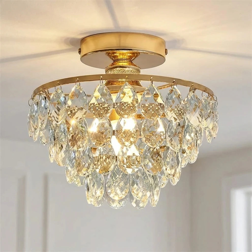 Plafon de Cristal Francês de Sobrepor