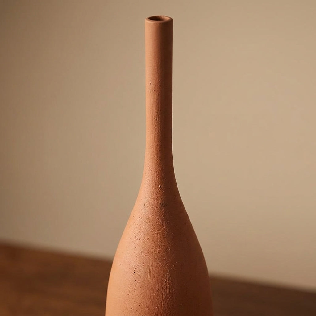 Vaso Decorativo de Cerâmica Artesanal Morandi