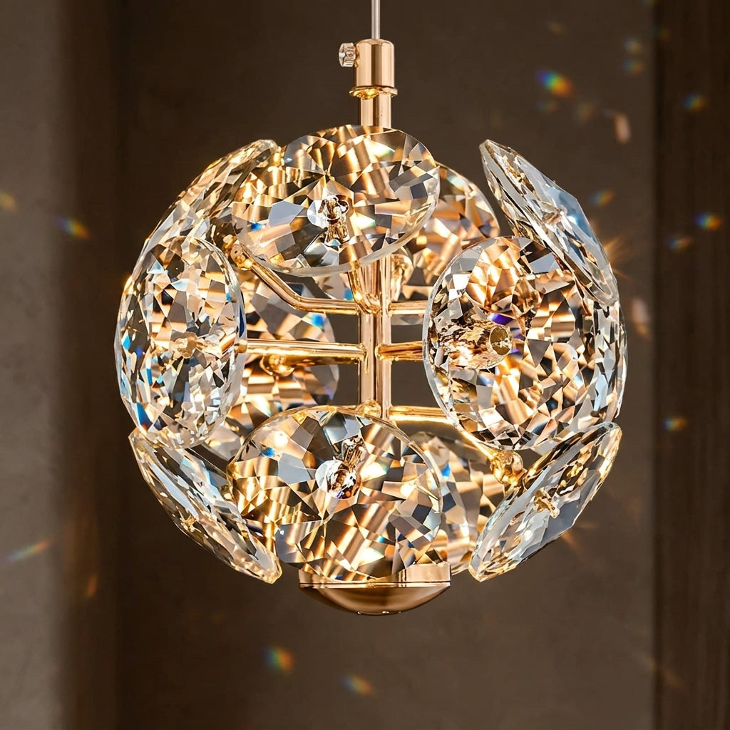 Lustre cristal K9 detalhe