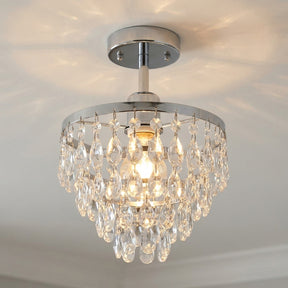 Plafon de cristal francês detalhe