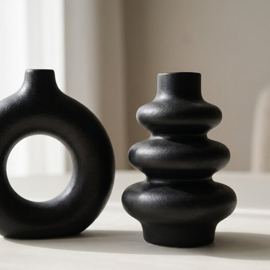 Kit de vasos bohêmio preto detalhe