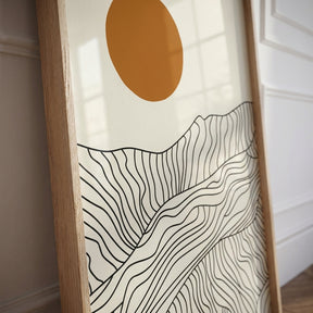 Quadro alpes japoneses detalhe