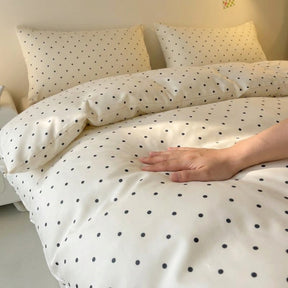 Jogo de Cama Duvet Cetim Poá 3 Peças