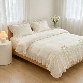 Jogo de Cama Duvet com Babados 3 Peças