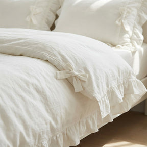 Jogo de Cama Duvet com Babados 3 Peças
