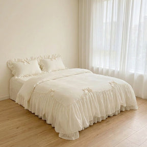 Jogo de Cama Duvet com Babados 3 Peças