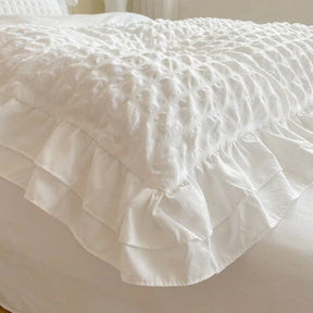 Jogo de Cama Duvet Renda Coreano 3 Peças