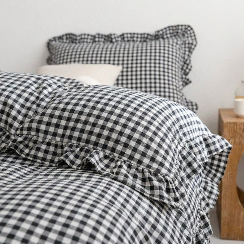 Jogo de Cama Duvet Xadrez 3 Peças